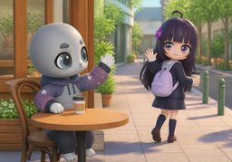 I'll be seeing you.のイラスト
