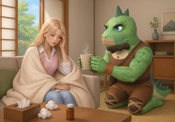 ~ under the weatherのイラスト