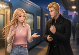 You had me worried.のイラスト