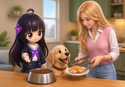 What do you feed ~?のイラスト