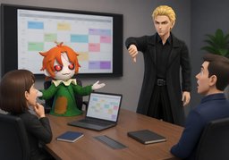 give the thumbs down to ~のイラスト
