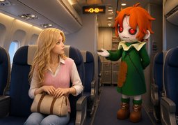 We will soon be taking off.のイラスト