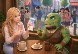 ~ is catching on.のイラスト