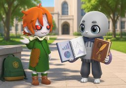 What classes are you taking ~?のイラスト