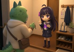 give ~ a heads-upのイラスト
