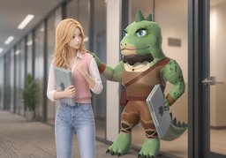 I've got your back.のイラスト