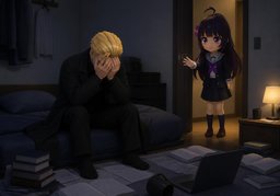 ~ have lost all hope.のイラスト