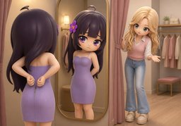 I can't fit into ~.のイラスト