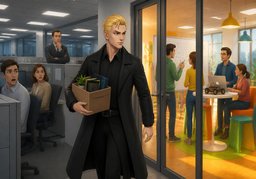 He's betting his life on ~.のイラスト