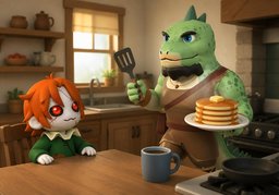 What's for breakfast?のイラスト