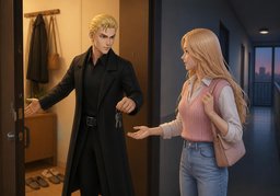 Your place or mine?のイラスト