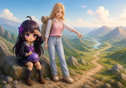 It's all downhill from here.のイラスト
