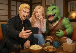 ~ laugh so hard that ~!のイラスト