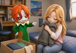 ~ is too comfortable to throw away.のイラスト