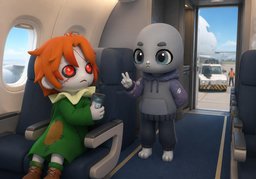 How soon are ~ taking off?のイラスト