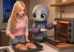 How do I broil ~?のイラスト