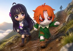 like one's life depends on itのイラスト