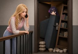 ~ has been barricaded in ~ for ~.のイラスト