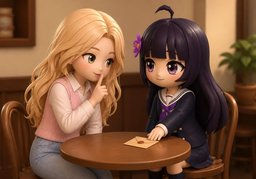 I won't tell if you won't.のイラスト