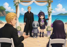 We held our wedding at ~.のイラスト