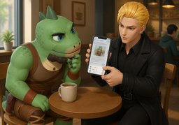 Scroll down the ~.のイラスト