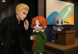 ~ is a real go-getter.のイラスト