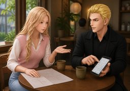 talk over ~のイラスト