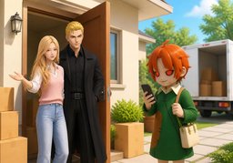 Won't you come visit us?のイラスト
