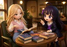 I spend ~ reading ~.のイラスト