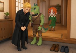 ~ need to greet ~のイラスト