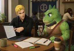 Why don't you get ~'s advice?のイラスト