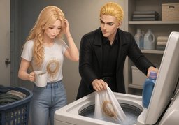 I'll wash your ~.のイラスト