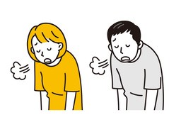 叹气のイラスト