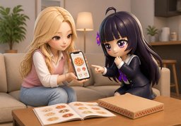 Let's order ~.のイラスト