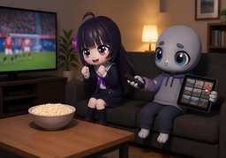 I recorded ~ but haven't watched it yet.のイラスト