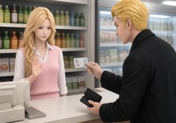 Please show me your driver's license.のイラスト
