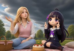 I hope it doesn't ~.のイラスト