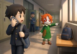~ has been spotted.のイラスト