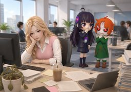 ~ is apathetic about ~.のイラスト