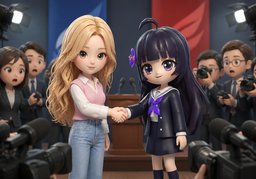 Politics makes strange bedfellows.のイラスト