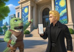 What museum is hosting ~?のイラスト