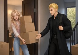 lend a handのイラスト