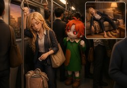 ~ wears you out, doesn't it?のイラスト