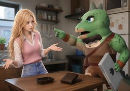 You liar!のイラスト