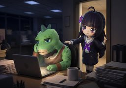 Don't work too hard.のイラスト