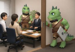 Am I interrupting something?のイラスト