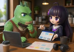 Never stop learning.のイラスト