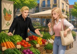 ~ is cheaper and fresher.のイラスト