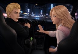 ~ drive too fast.のイラスト