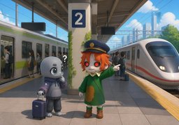 Which ~ goes downtown?のイラスト